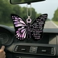 thumbnail image 1 of I Can Only Imagine Butterfly Cross Car Mirror Hanging Ornament - Christian Gift & Decor, 1 of 5