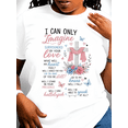 thumbnail image 1 of I Can Only Imagine Christian Graphic T-Shirt Women Floral Cross Butterfly Inspirational Faith Religious Worship Song Short Sleeve Tee, 1 of 9