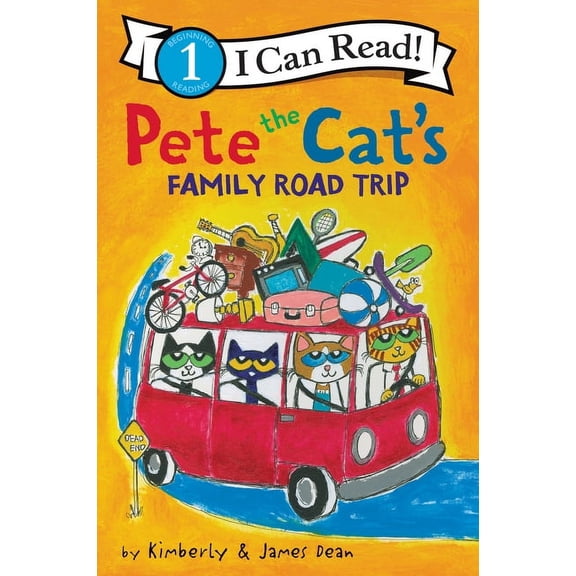 I Can Read Level 1 Pete the Cat's Family Road Trip, (Hardcover)