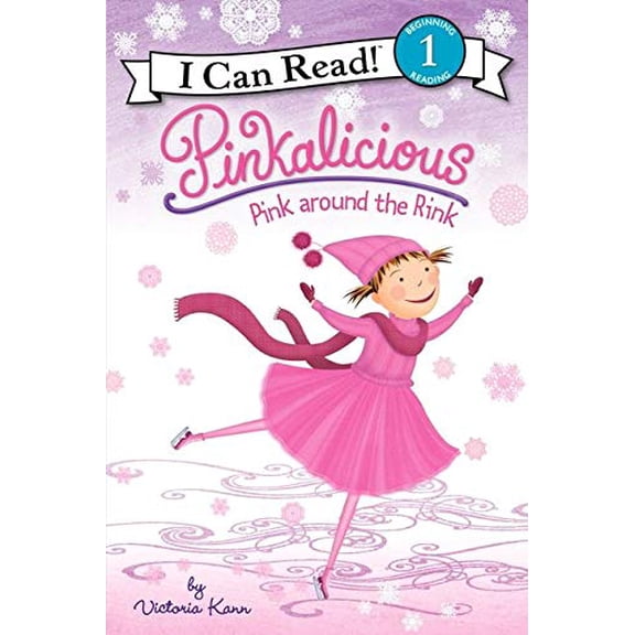 Pre-Owned I Can Read Level 1 Pinkalicious: Pink Around the Rink: A Winter and Holiday Book for Kids, (Paperback)