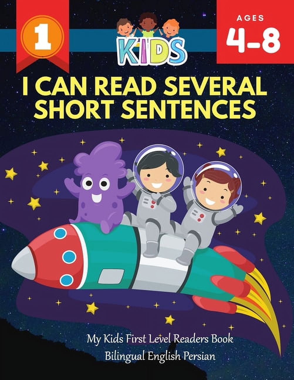 ROCKETS ALEXA CLUB I Can Read Several Short Sentences. My Kids First Level Readers Book Bilingual English Persian: 1st step teaching your child to read 100 easy lessons basic sight words games. Fun learning, reading, wr