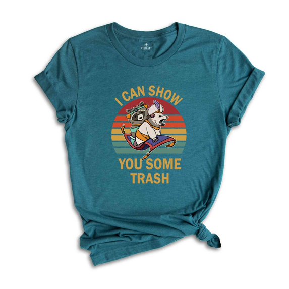 I Can Show You Some Trash Shirt, Funny Raccoon Possum Lover Tee, Funny Raccoon T-Shirt, Animal Lover Gift, Cute Trash T-Shirt