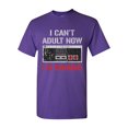 thumbnail image 1 of I Can't Adult Now I'm Gaming Controller Gamer Funny DT Adult T-Shirt Tee, 1 of 2