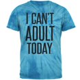 thumbnail image 1 of I Can't Adult Today Mens T Shirt Pinwheel Blue Tie Dye 2XL, 1 of 1