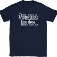 thumbnail image 1 of I Can't Be Held Responsible For What My Face Does T-Shirt Funny Sarcastic Tee - Navy, 2XL, 1 of 1