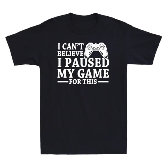 I Can't Believe I Paused My Game This Gaming Gamer Vintage Men's T-Shirt