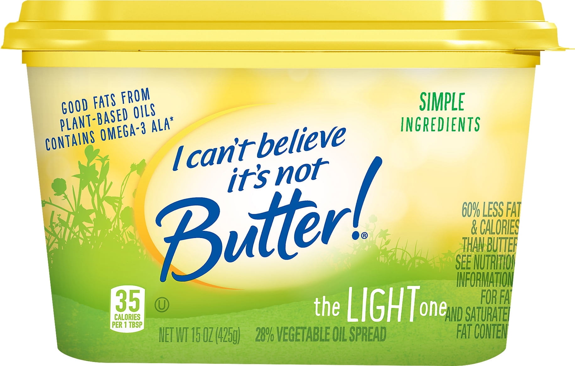 I Can't Believe It's Not Butter! Light Spread, 15 oz Tub