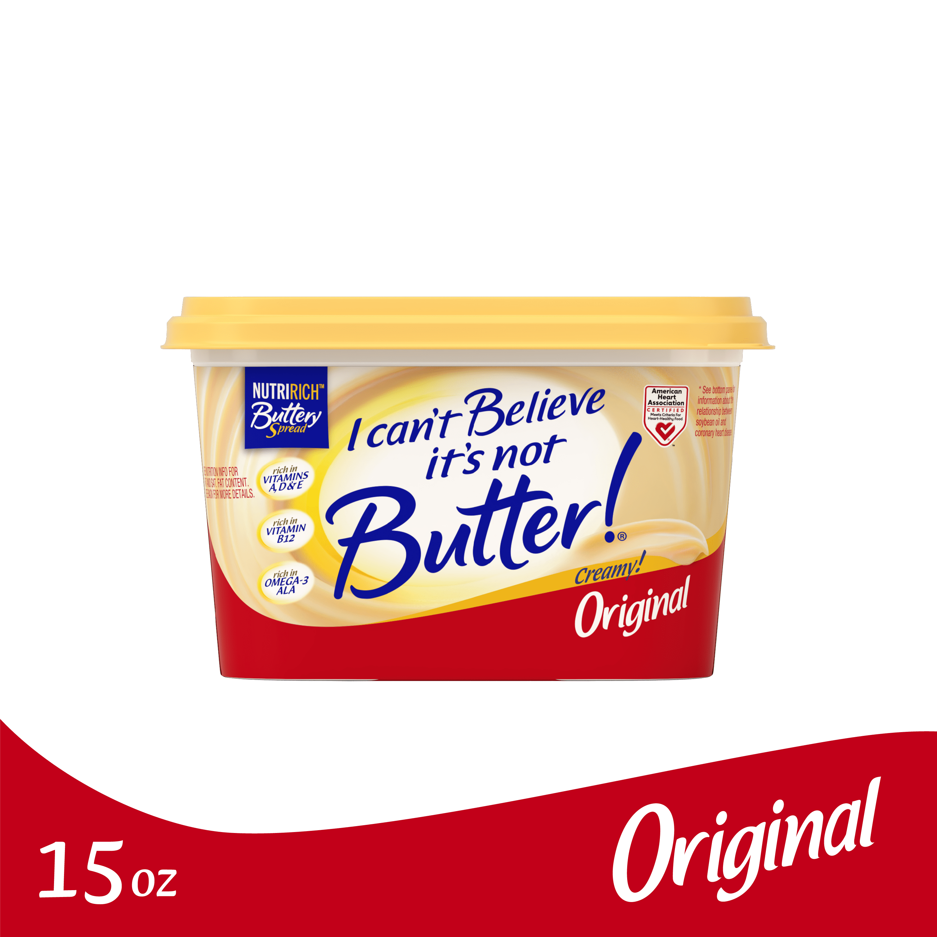 Not Butter! 15oz | Low-fat margarine for grocery retail - Walmart