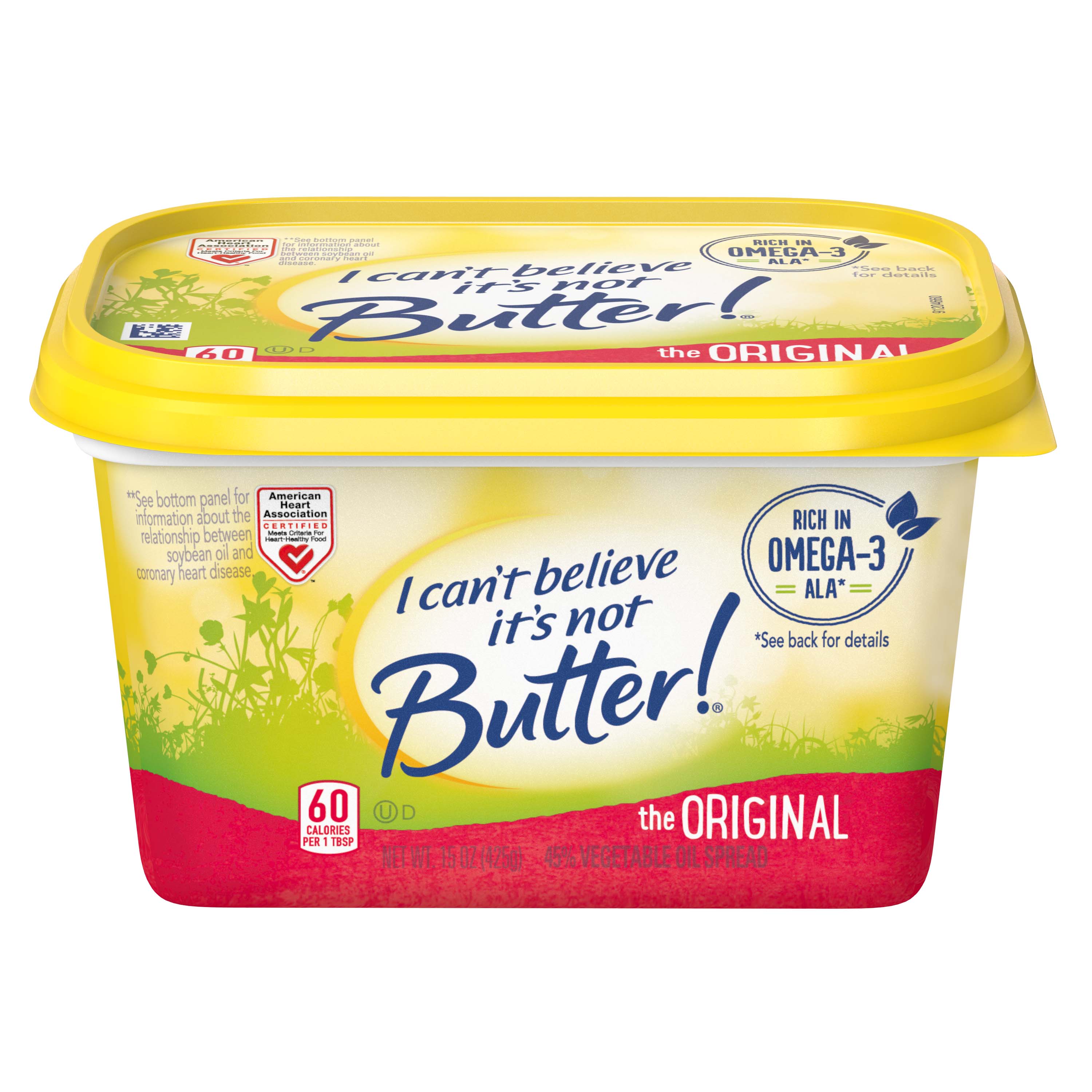 I Can't Believe It's Not Butter Original Spread, 15 oz Tub (Refrigerated) - image 1 of 9