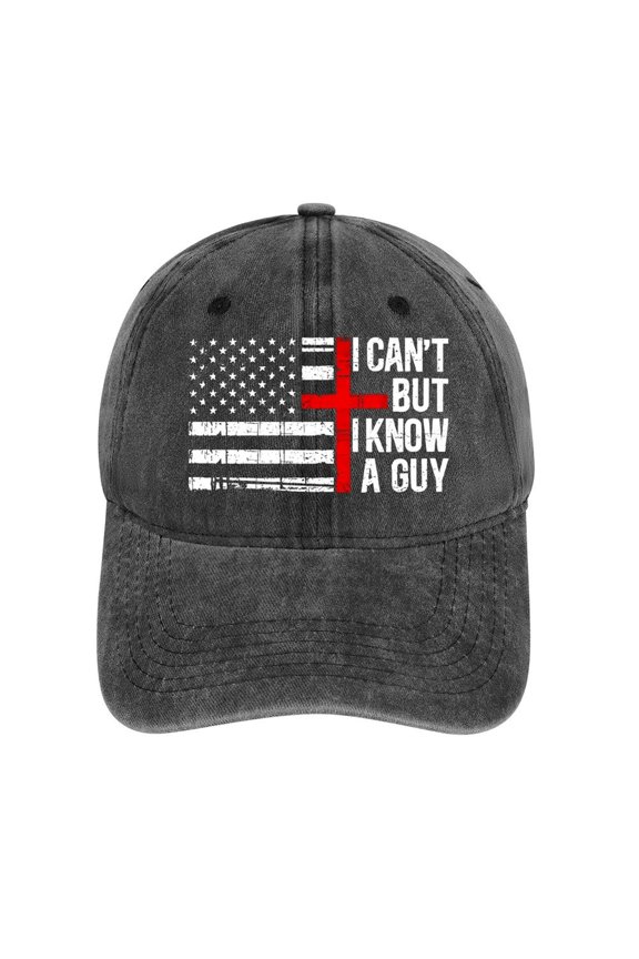 I Can't But I Know A Guy Hat Adjustable Funny Fashion Unisex Baseball Cap For Men Women