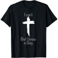 thumbnail image 1 of I Can't But I Know A Guy T-ShirtMen and women can wear, black T-shirts, gifts. Age: M,L，XL 2XL, 3XL, 312XL, 1 of 4