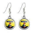 thumbnail image 1 of I Can't Do It Rosie The Riveter Vintage Retro Defeatist Novelty Dangling Drop Charm Earrings, 1 of 4