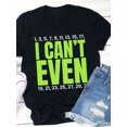 thumbnail image 1 of I Can't Even Math Joke Women's Graphic T‑Shirt, Funny Math Teacher Short‑Sleeve Crew Neck Casual Tee Tops, 1 of 11