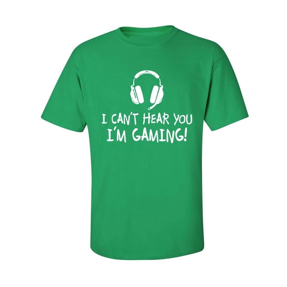 I Can't Hear You I'm Gaming Adult Short Sleeve T-shirt