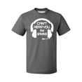 thumbnail image 1 of I Can't Hear You I'm Gaming Men's T-shirt, M, Charcoal, 1 of 3