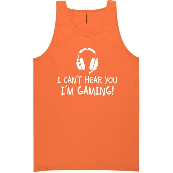 I Can't Hear You I'm Gaming Neon Tank Top