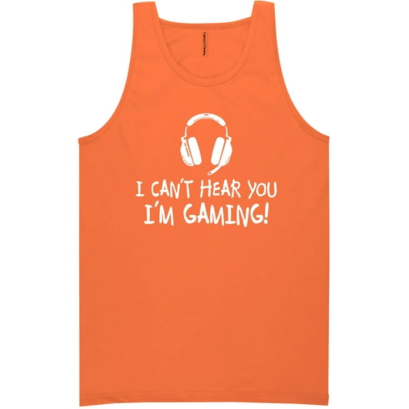 I Can't Hear You I'm Gaming Neon Tank Top