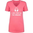 thumbnail image 1 of I Can't Hear You I'm Gaming Womens V-Neck T-Shirt, 1 of 2