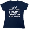 thumbnail image 1 of I Can't I Have Plans Sarcastic Humor Novelty Funny Women's Casual Tees, 1 of 3