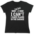 thumbnail image 1 of I Can't I Have Plans Sarcastic Humor Novelty Funny Women's Casual Tees, 1 of 3