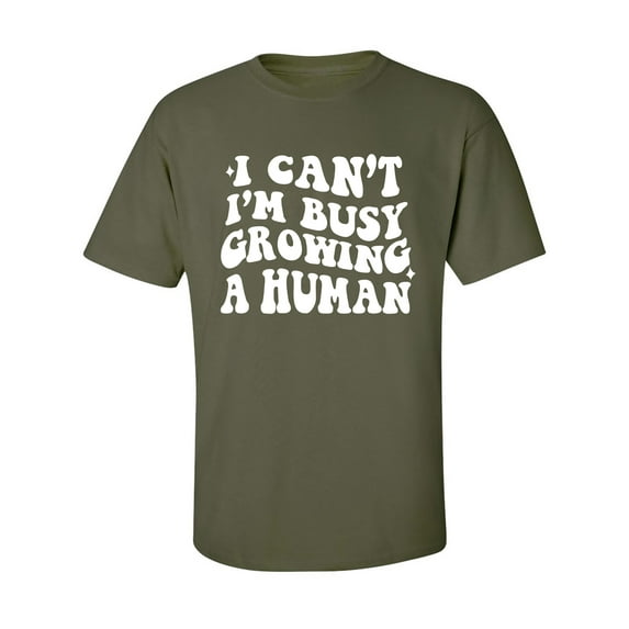 I Can't I'm Busy Growing a Human Adult Short Sleeve T-shirt