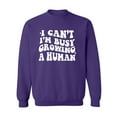 thumbnail image 1 of I Can't I'm Busy Growing a Human Crewneck Sweatshirt, 1 of 3