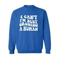 thumbnail image 1 of I Can't I'm Busy Growing a Human Crewneck Sweatshirt, 1 of 3