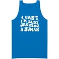 thumbnail image 1 of I Can't I'm Busy Growing a Human Neon Tank Top, 1 of 1