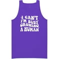 thumbnail image 1 of I Can't I'm Busy Growing a Human Neon Tank Top, 1 of 1
