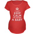 thumbnail image 1 of I Can't Keep Calm Maternity Soft T Shirt Red LG, 1 of 1