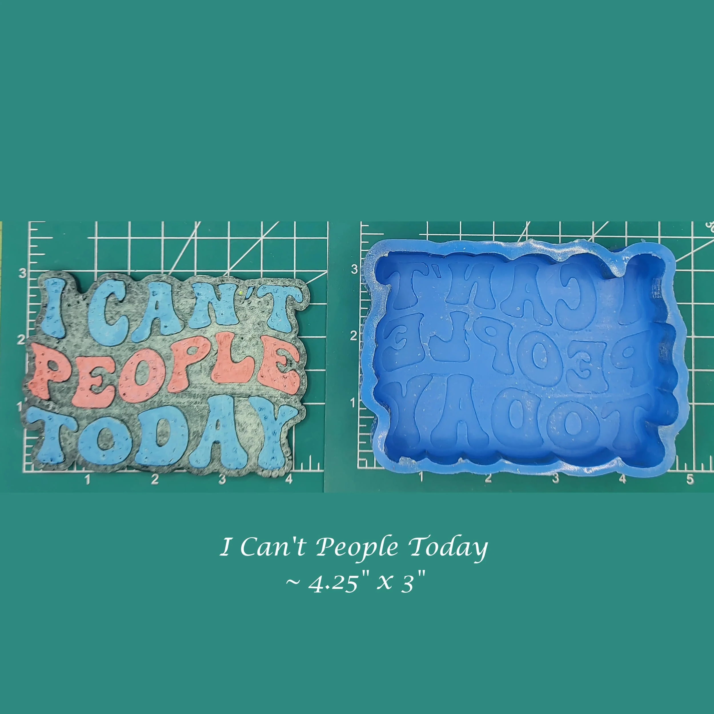 I Can't People Today Silicone Freshie Mold