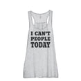 thumbnail image 1 of I Can't People Today Women's Fashion Sleeveless Flowy Racerback Workout Yoga Tank Top Sport Grey 2X-Large, 1 of 3