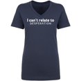 thumbnail image 1 of I Can't Relate To Desperation Womens V-Neck T-Shirt, 1 of 2