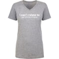 thumbnail image 1 of I Can't Relate To Desperation Womens V-Neck T-Shirt, 1 of 3