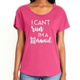 thumbnail image 1 of I Can't Run I'm A Mermaid Womens Dolman Tee, 1 of 1