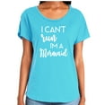 thumbnail image 1 of I Can't Run I'm A Mermaid Womens Dolman Tee, 1 of 1