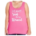 thumbnail image 1 of I Can't Run I'm A Mermaid Womens Tank Top, 1 of 1