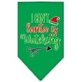 thumbnail image 1 of Christmas Pet and Dog Bandana Screen Printed, "I Can't, Santa Is Watching", 1 of 9