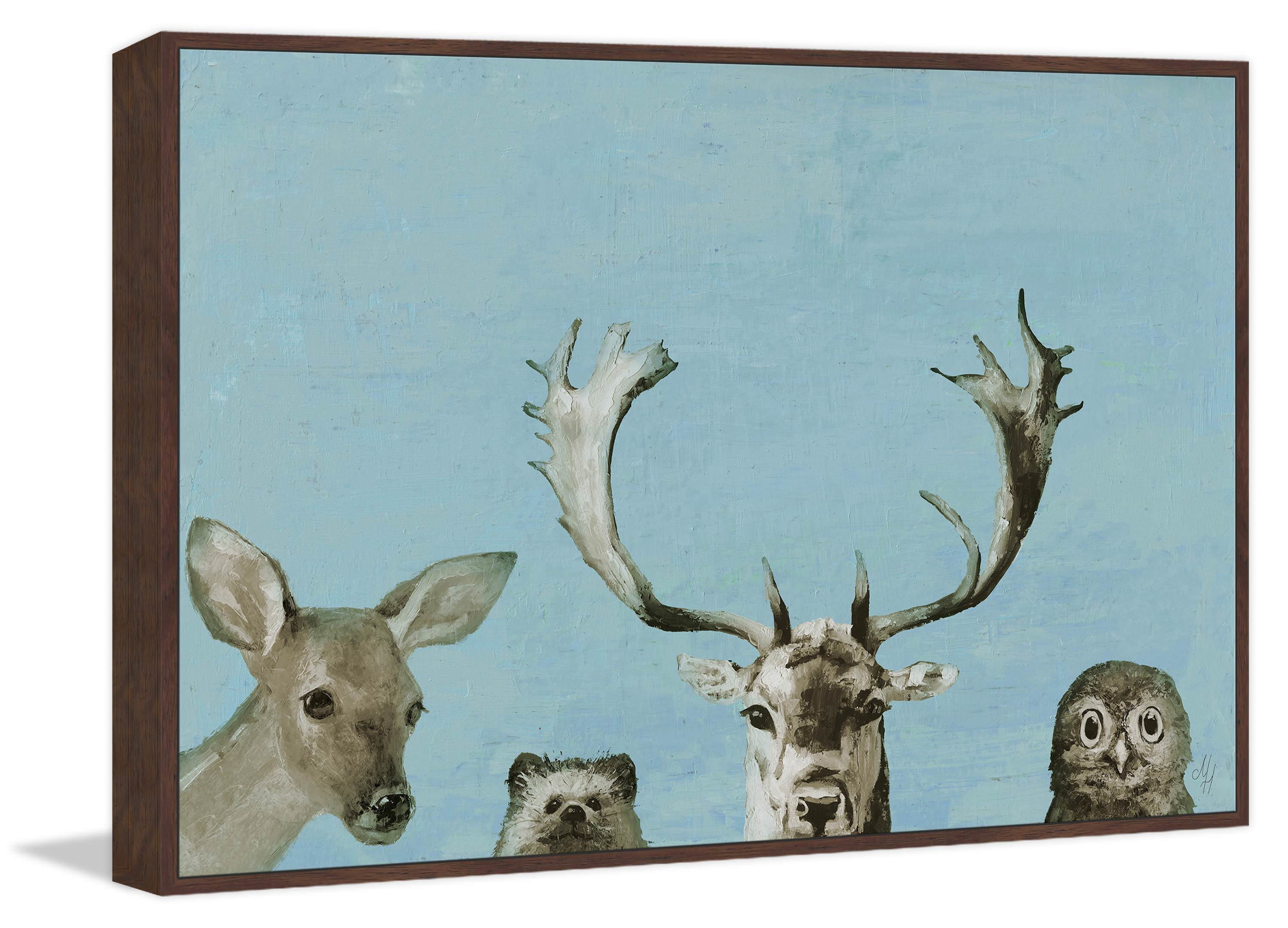 I Can't See II Floater Framed Painting Print on Canvas