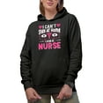 thumbnail image 1 of I Can't Stay at Home, I Am a Nurse , Nurses Week, Black Hooded Sweatshirt or Hoodie, 3XL, 1 of 5