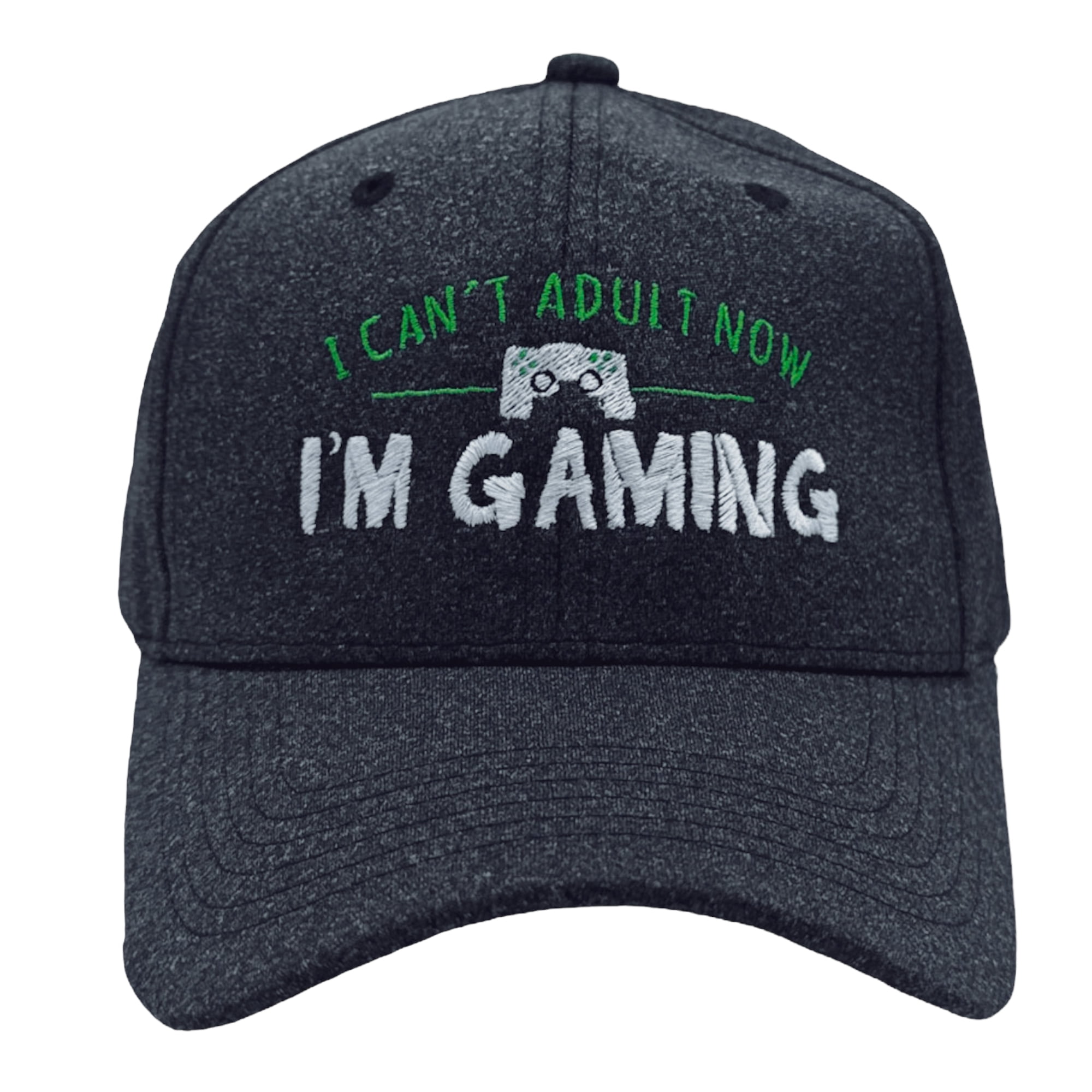 Funny Video Game Cap - 'I Can't Adult Now, I'm Gaming', Cool Gamer Hat ...