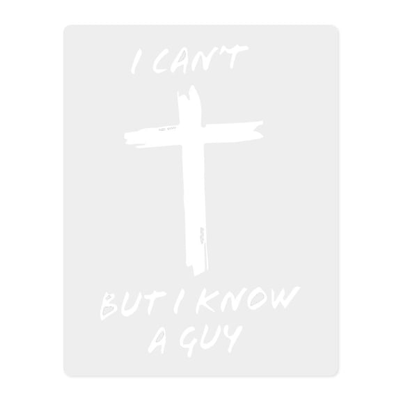 I Cant But I Know A Guy Christian Cross Vinyl Decal For Car Window Sticker K9E1 Si Christ Laptop Trucks For SUV Religious