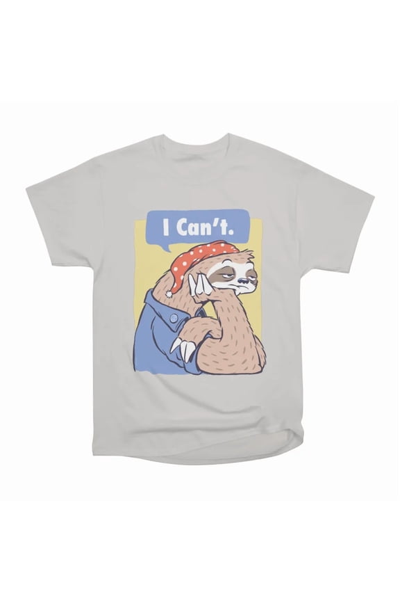I Cant Funny Lazy Sloth Parody T-Shirt Tee Gift For Him Merch For Her Apparel For Friend