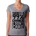 thumbnail image 1 of I Don't Care T-Shirt for Girlfriend Women Graphic Tees Sarcasm V-Neck Shirt for Women Funny Sleep Shirts for Her Mom Wife Novelty Tshirts Minimalist Gifts, 1 of 4