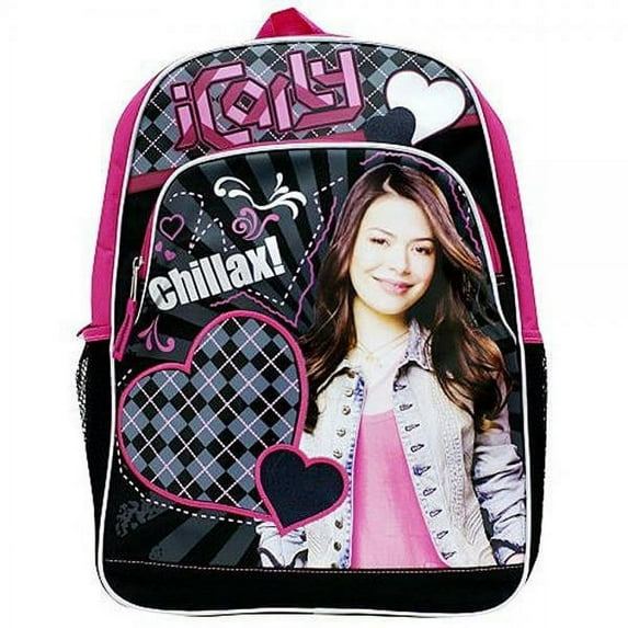 I Carly Full Size Backpack - iCarly Large School Bag 16 Inches for Age 5 years and Up