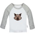 thumbnail image 1 of I am a Carnivore Funny T shirt For Baby, Newborn Babies Animal Wolf T-shirts, Infant Tops, 0-24M Kids Graphic Tees Clothing (Long Gray Raglan T-shirt, 12-18 Months), 1 of 4