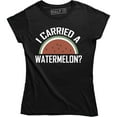 thumbnail image 1 of I Carried A Watermelon - Suprise Pregnancy Announcement Women's T-Shirt, 1 of 4