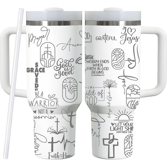 I Am A Child Of God Tumbler 40Oz Laser Engrave - Christian Tumbler For Woman - Religious Christian Faith Jesus God Bible Verse Gifts For Women Mom Birthday Christmas - Encouragement Gifts For Women