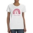 thumbnail image 1 of I Choose Hope. Pink Rainbow T-Shirt Women -Smartprints Designs, Female 4X-Large, 1 of 4