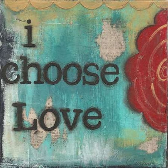 I Choose Love Canvas Art - Cassandra Cushman (24 x 24)